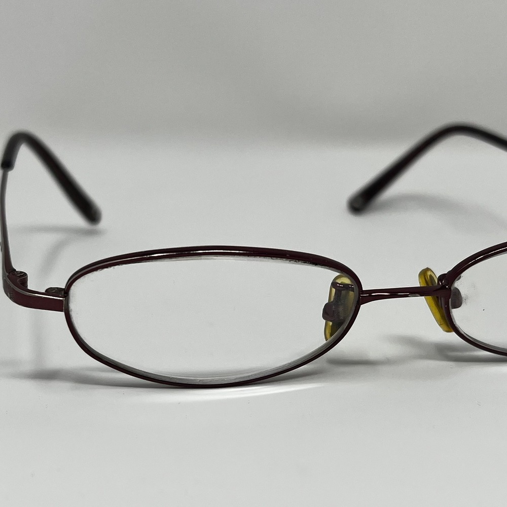 Coach Nancy 413AF Shiny Bordeaux Titanium Floral Eyeglass Frames Only - Picture 8 of 10